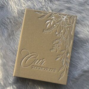 Tan Embroidered Memory Book